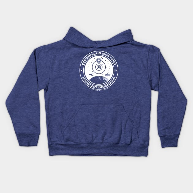 Copernicus Shipyards Kids Hoodie by mavek